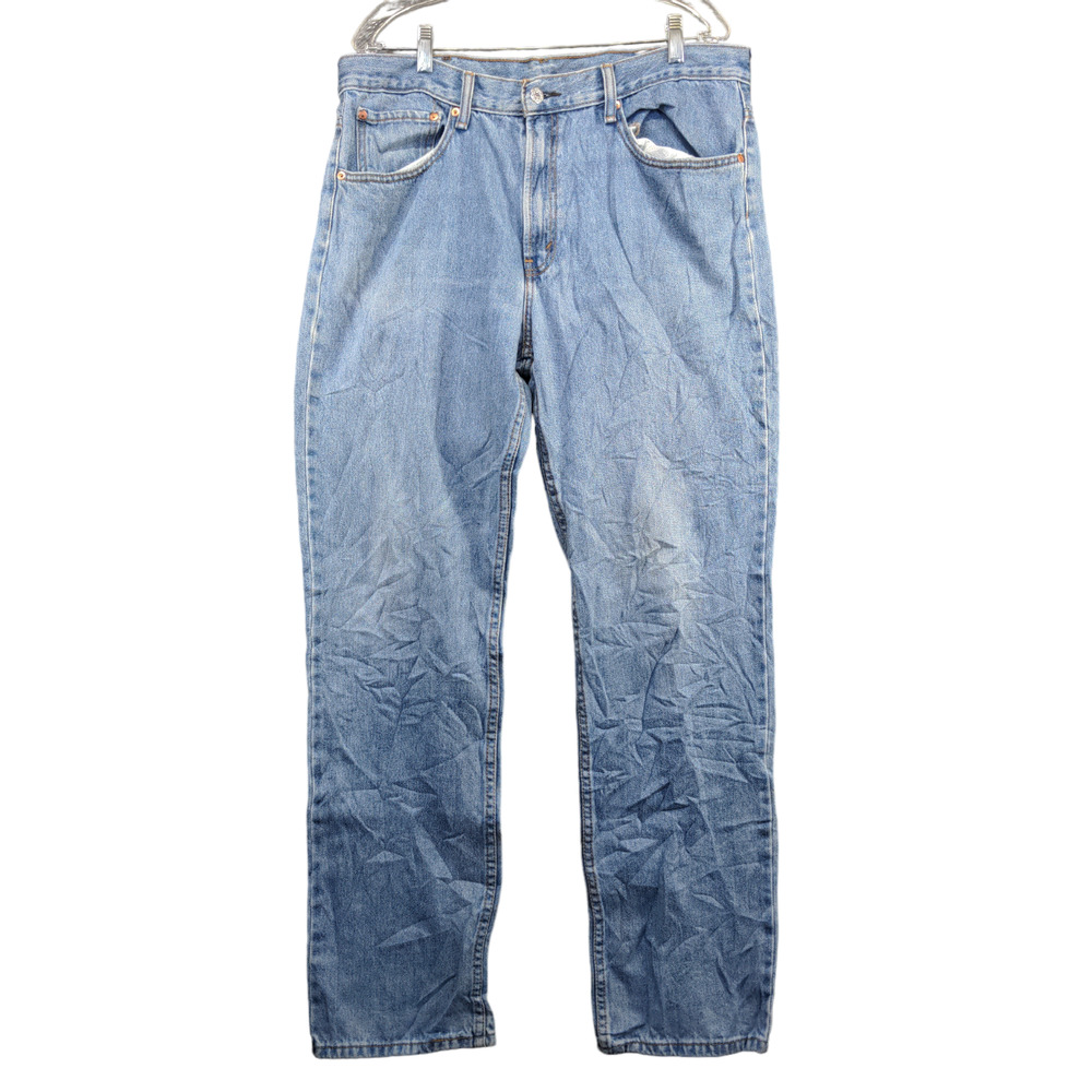 Levi's 516 Men's Straight Jeans Blue 38x34 5-Pocket Medium Wash Cotton